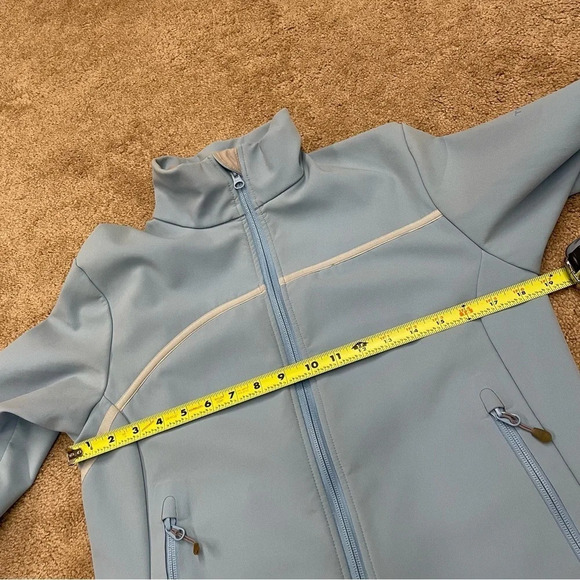 Columbia Titanium Softshell Omni Shield Light Blue Shell Jacket - Picture 11 of 13